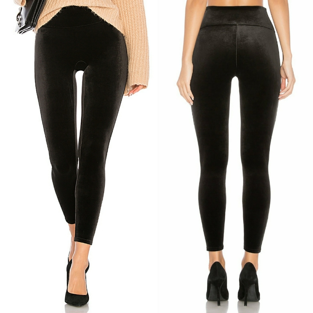 Spanx high rise velvet leggings, XL
